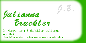 julianna bruckler business card